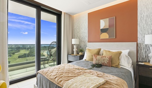 Apartamento Deluxe, 2 habitaciones, balcón, vistas a la playa