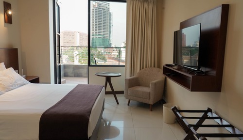 Habitación Deluxe doble, balcón, vistas a la ciudad