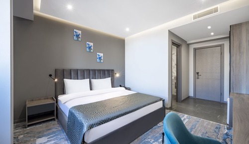 Habitación económica doble, 1 cama de matrimonio grande