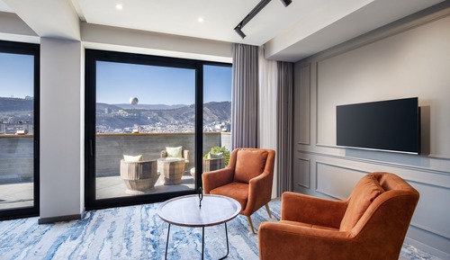 Suite estudio de lujo, 1 cama de matrimonio grande, terraza