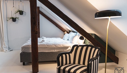 Habitación de diseño con 1 cama doble o 2 individuales, no fumadores