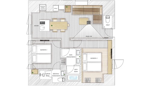 Suite Premium, 2 habitaciones