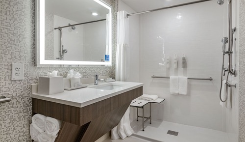 Suite, 2 camas de matrimonio (Mobility & Hearing, Roll-In Shower)