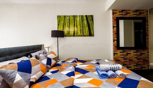 Loft clásico, 1 habitación, balcón, vistas a la ciudad