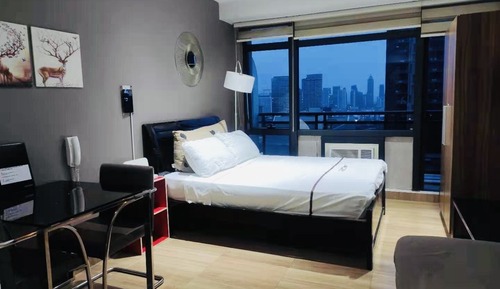 Estudio Deluxe, balcón, vistas a la ciudad