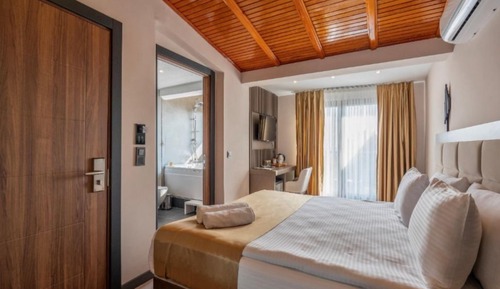 Habitación Elite doble, bañera de hidromasaje, vistas al mar