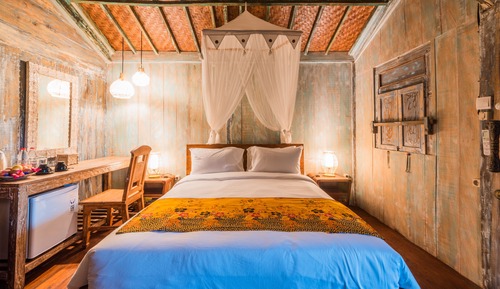 Estudio, 2 camas dobles (Two Bedroom Joglo House)