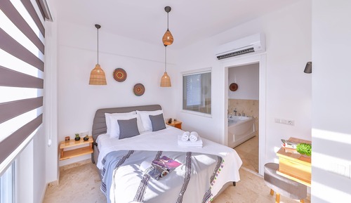 Villa de luna de miel, 1 cama de matrimonio con sofá cama, bañera de hidromasaje