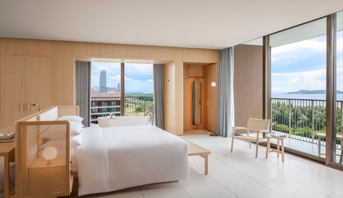 Suite estudio Deluxe, 1 cama de matrimonio, balcón, vistas al mar