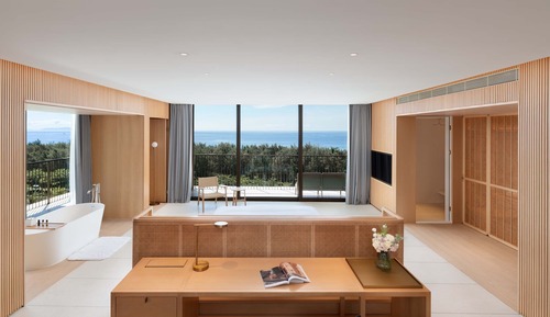 Suite estudio Premier, 1 cama de matrimonio, balcón, vistas al mar