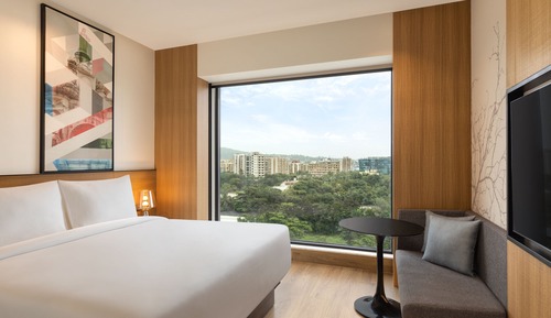 Habitación estándar, 1 cama de matrimonio, vistas a la ciudad