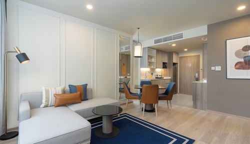 Suite, 1 habitación, cocina (Living Dining Area)