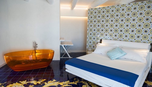 Suite, baño privado, vistas al mar (Blu Oltremare)
