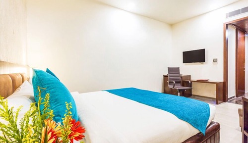 Habitación Deluxe doble, 1 cama doble, no fumadores, vistas a la ciudad