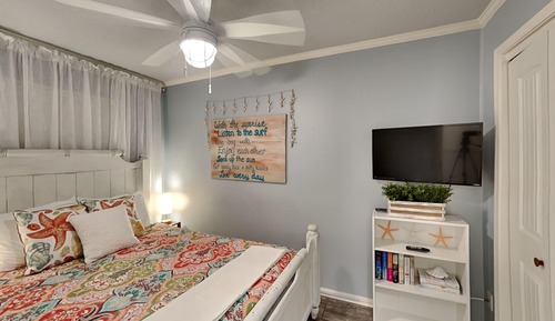 Apartamento, 1 cama de matrimonio con sofá cama, balcón, vistas a la piscina (0 - No Pets Allowed)