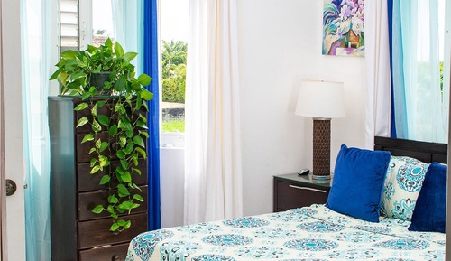 Dormitorio compartido, 1 habitación, vistas al jardín