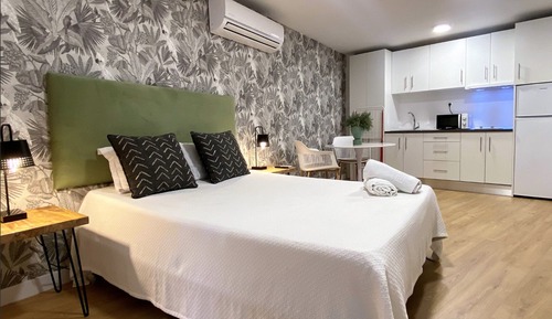Estudio, baño privado