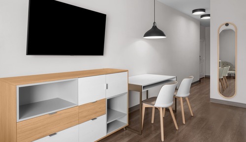 Estudio, 2 camas de matrimonio, no fumadores (Mobility/Hearing Access, Roll-in Shwr)
