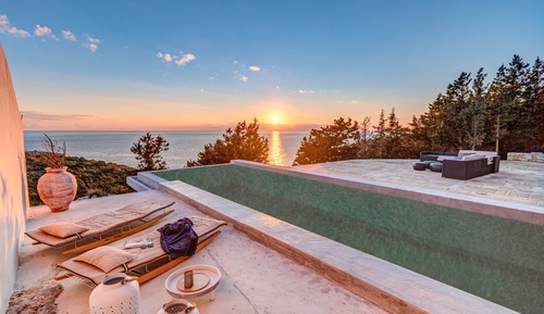 Villa de lujo, baño privado, vistas al mar (Villa Terra Promessa)