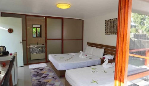 Estudio estándar, varias camas, no fumadores, vistas al jardín
