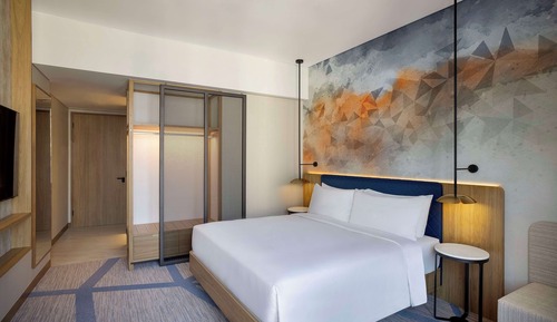 Habitación Deluxe, 1 cama de matrimonio grande con sofá cama