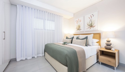 Apartamento superior, 2 habitaciones, balcón, vistas a la piscina
