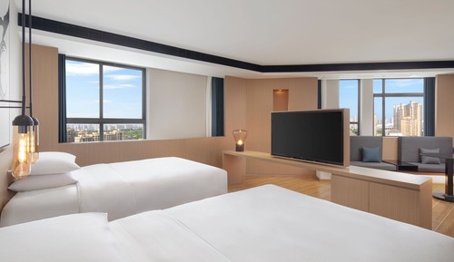 Habitación Premium, 2 camas dobles, vistas a la ciudad