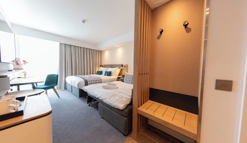 Habitación estándar, 1 cama de matrimonio grande con sofá cama