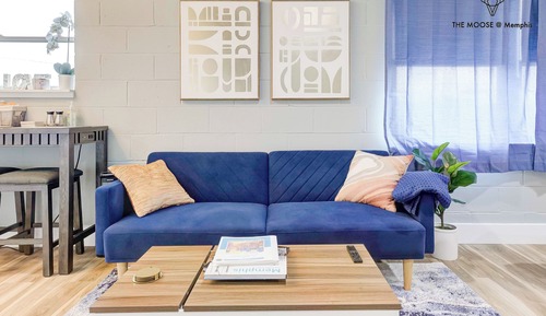 Suite estudio ejecutiva, 1 cama de matrimonio grande con sofá cama, no fumadores, en esquina