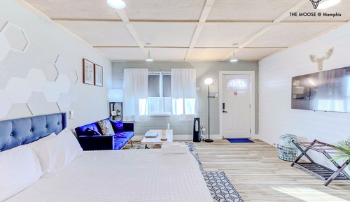 Suite estudio ejecutiva, 1 cama de matrimonio grande con sofá cama, no fumadores, planta baja