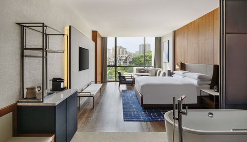Habitación Club, 1 cama de matrimonio grande, vistas al jardín