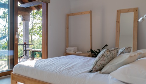 Cabaña, 1 cama doble con sofá cama