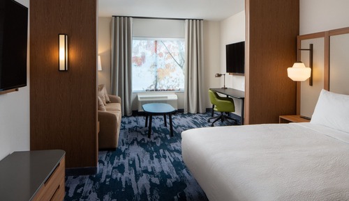 Suite estudio, 1 cama de matrimonio grande con sofá cama, con vistas