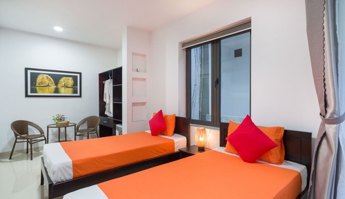 Habitación Deluxe, 2 camas individuales, vistas a la piscina