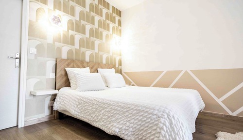 Habitación Premium doble, accesible para personas con discapacidad, baño privado (Chambre 5 )