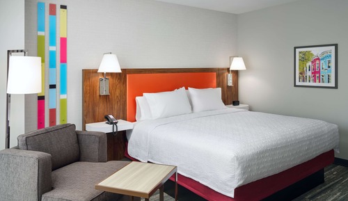Habitación, 1 cama de matrimonio grande, accesible para personas con discapacidad, bañera