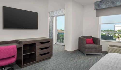 Estudio, 1 cama de matrimonio grande, accesible para personas con discapacidad (Mobility & Hearing)