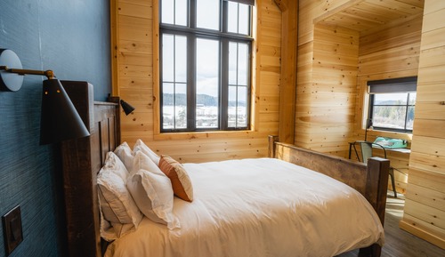 Cabaña de lujo, 2 camas de matrimonio, vistas al río