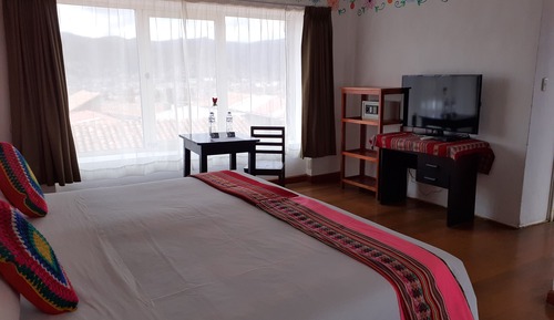 Habitación panorámica doble, 1 cama de matrimonio, baño privado