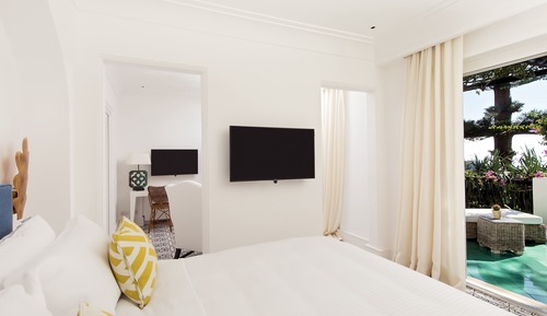 Habitación Premier, terraza, vistas al mar