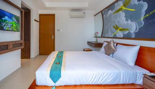 Habitación Deluxe doble, 1 cama de matrimonio, vistas al río