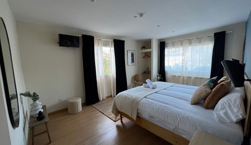 Habitación cuádruple económica, vistas al jardín