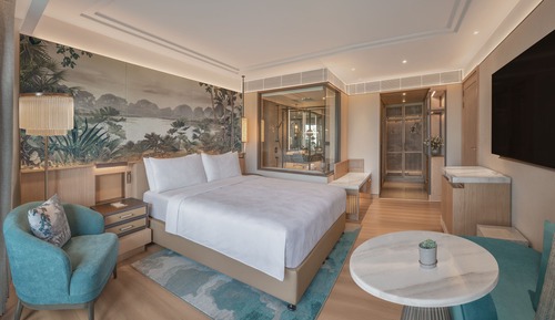 Suite de lujo, 1 cama de matrimonio grande, no fumadores, vistas al jardín (Balcony)