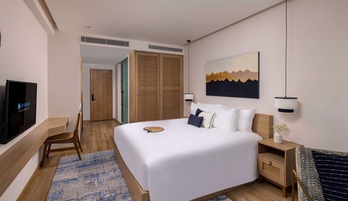 Estudio, 1 cama de matrimonio grande