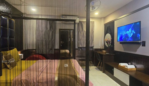 Habitación romántica doble de uso individual, 1 cama de matrimonio