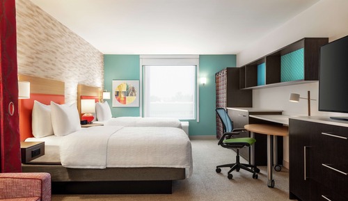 Suite estudio, 2 camas de matrimonio