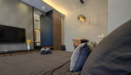 Estudio Premium, 1 cama de matrimonio grande, bañera