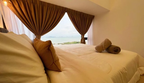 Estudio Premium, 1 cama de matrimonio, bañera, vistas al mar
