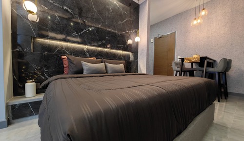Estudio Premium, 1 cama de matrimonio grande, bañera
