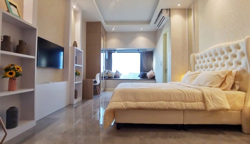 Estudio Premium, 1 cama de matrimonio, bañera, vistas a la ciudad